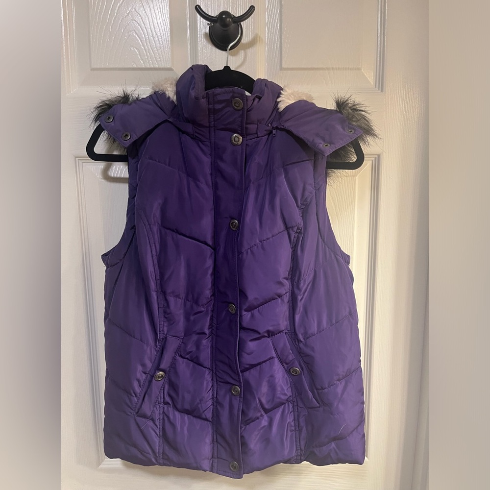 GreenTea Purple Puffer Vest